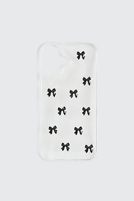 Ardene Bow iPhone 16 Case in Clear