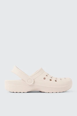 Ardene Slingback Clogs Sandals in Beige | Size