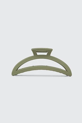 Ardene XL Cutout Hair Claw in Khaki