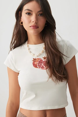 Ardene Graphic Baby T-Shirt in Beige | Size | Cotton/Elastane