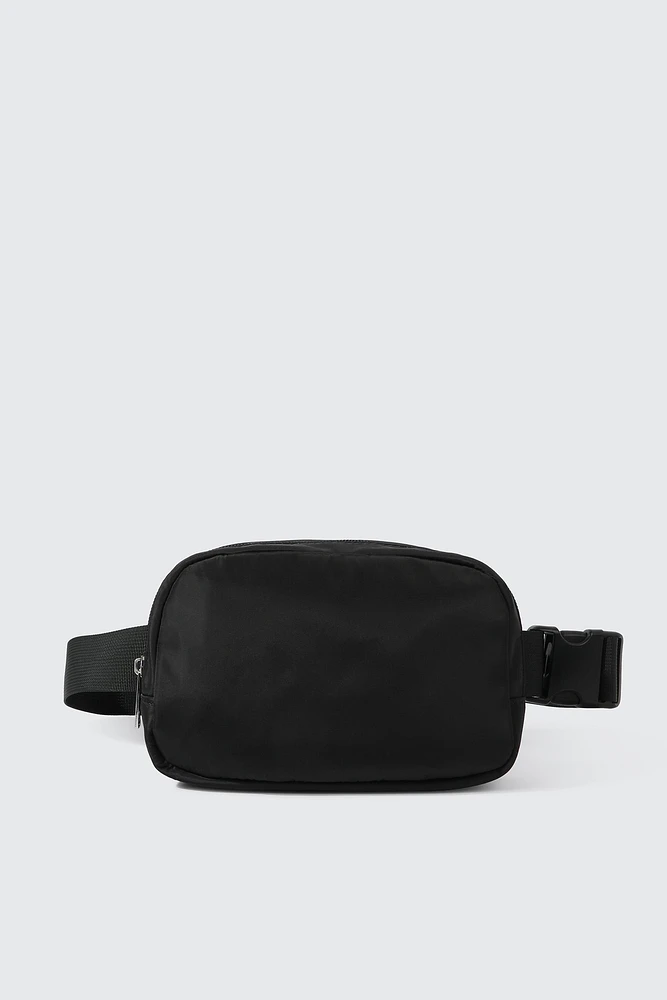 Ardene Rectangular Fanny Pack in Black | 100% Recycled Polyester/Nylon