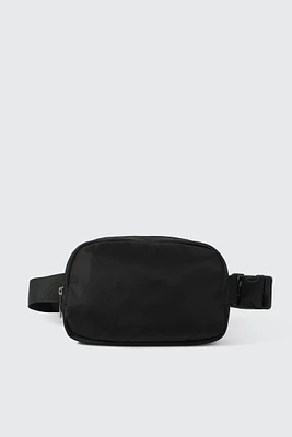 Ardene Rectangular Fanny Pack in Black | 100% Recycled Polyester/Nylon