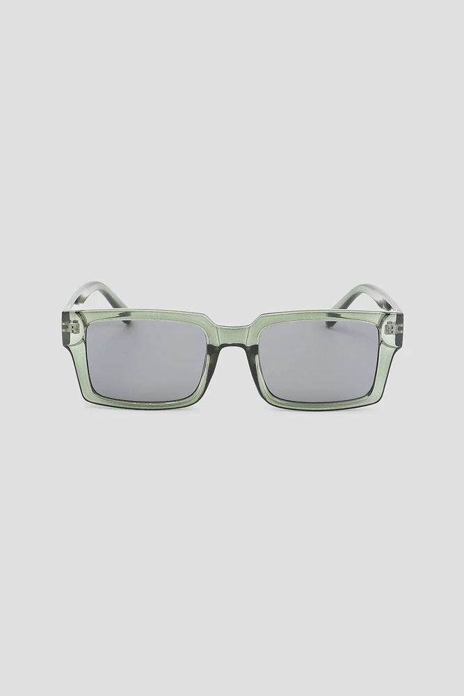 Ardene Square Sunglasses in Light Green