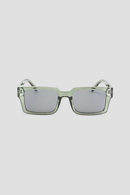 Ardene Square Sunglasses in Light Green