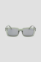 Ardene Square Sunglasses in Light Green