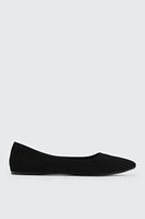 Ardene Classic Pointy Flats in Black | Size | Eco-Conscious