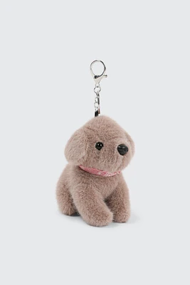 Ardene Plushie Brown Dog Charm