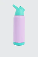 Ardene Colorblock Water Bottle in Medium Purple