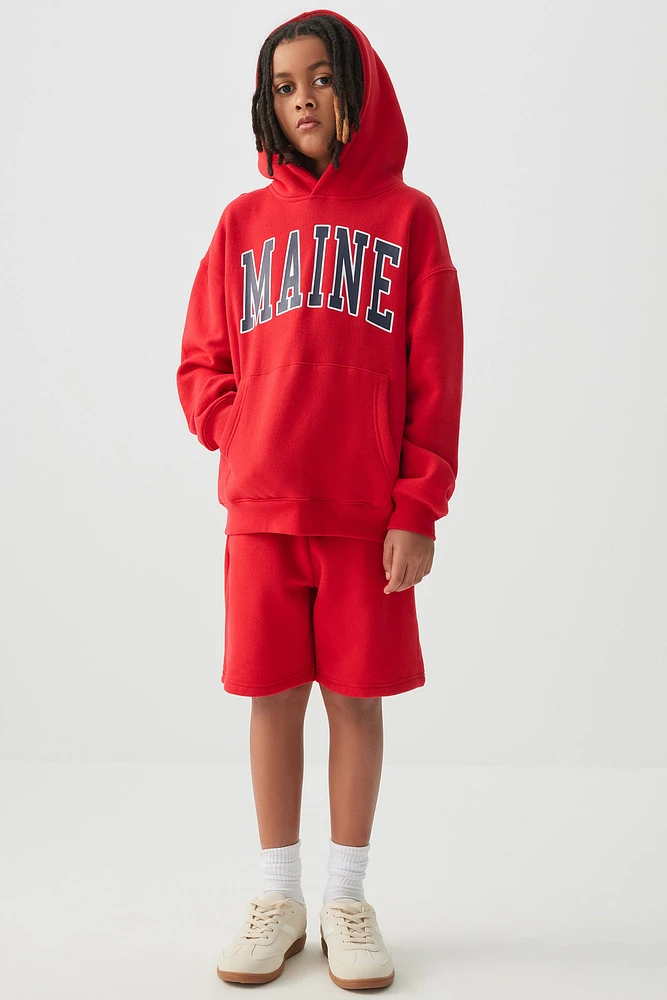 Ardene Kids Bermuda Sweatshorts in | Size | Polyester/Cotton | Fleece-Lined