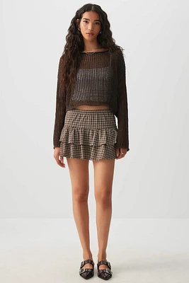 Ardene Boxy Open Stitch Sweater in | Size | Polyester/Cotton