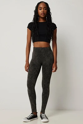 Ardene Seamless Leggings in Dark Grey | Size Small | Polyester/Spandex