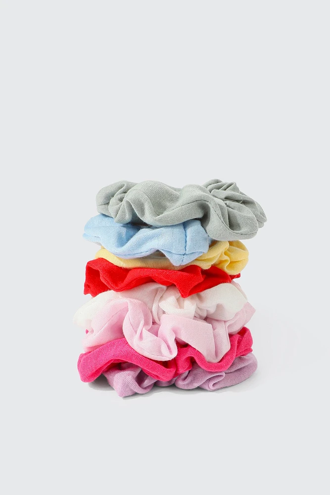 Ardene Kids 8-Pack Colorful Scrunchies