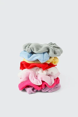 Ardene Kids 8-Pack Colorful Scrunchies