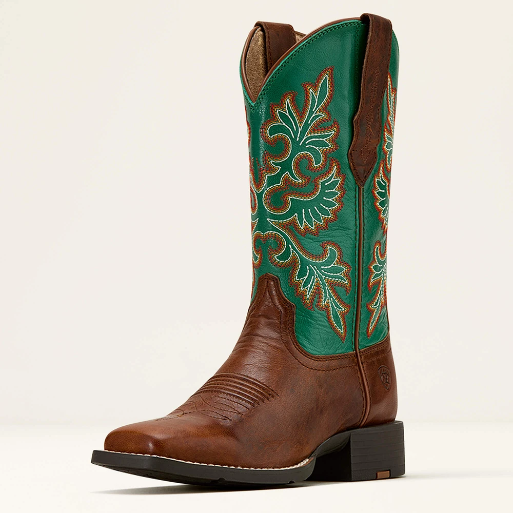Round Up StretchFit Wide Square Toe Western Boot