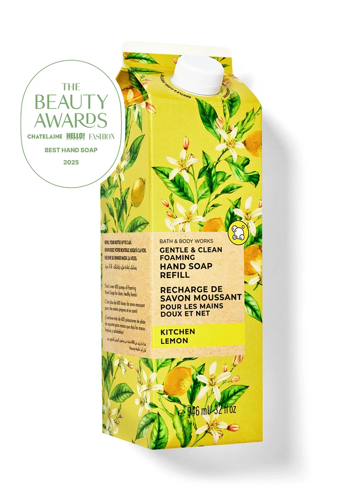 Recharge de savon moussant doux et net Kitchen Lemon