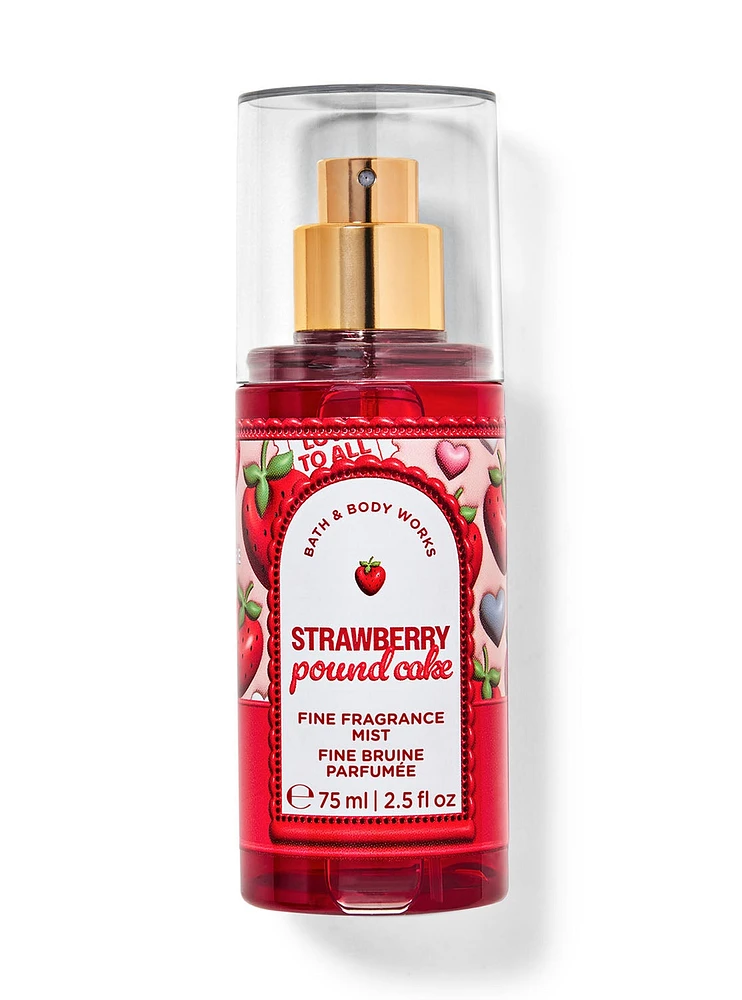 Fine bruine parfumée format mini Strawberry Pound Cake