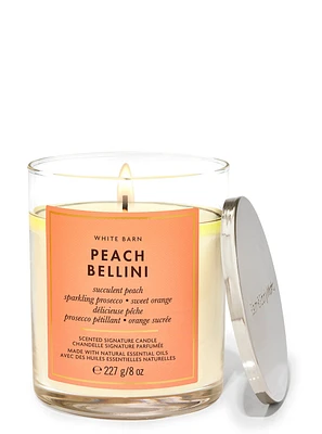 Peach Bellini Signature Single Wick Candle