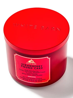 Strawberry Pound Cake 3-Wick Candle