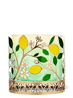 Porte-chandelle à 3 mèches citrons