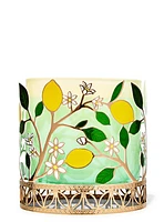 Porte-chandelle à 3 mèches citrons