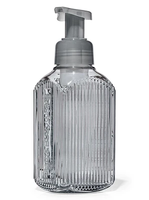 Distributeur de savon moussant pour les mains doux et net lignes verticales charbon