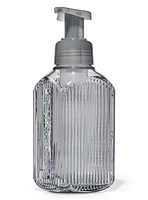 Distributeur de savon moussant pour les mains doux et net lignes verticales charbon