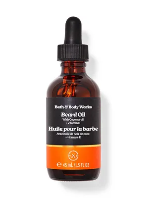 Huile pour la barbe huile de noix de coco et vitamine E