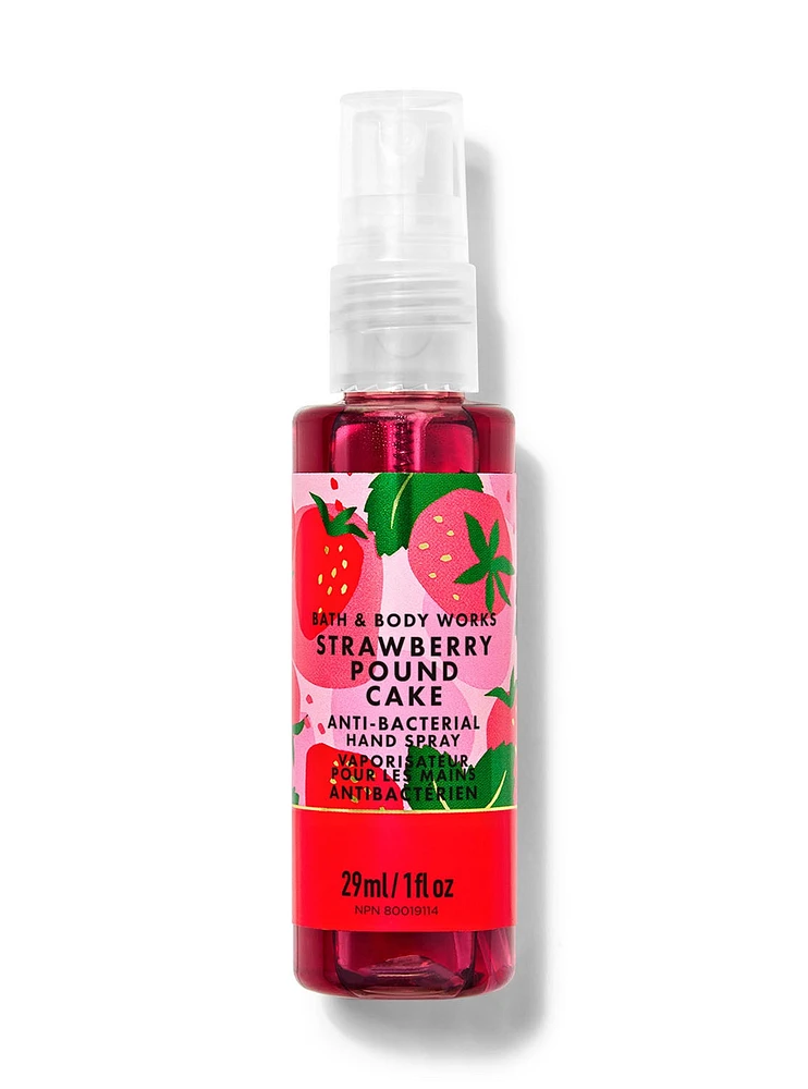Vaporisateur pour les mains antibactérien Strawberry Pound Cake