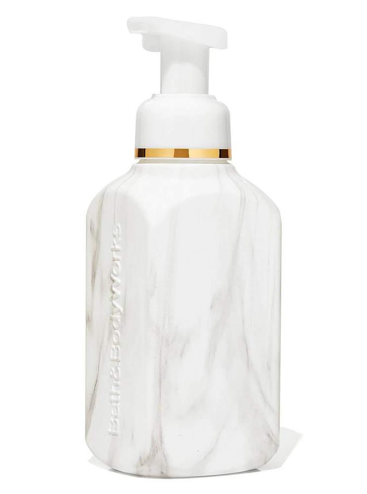 Distributeur de savon moussant marbre blanc