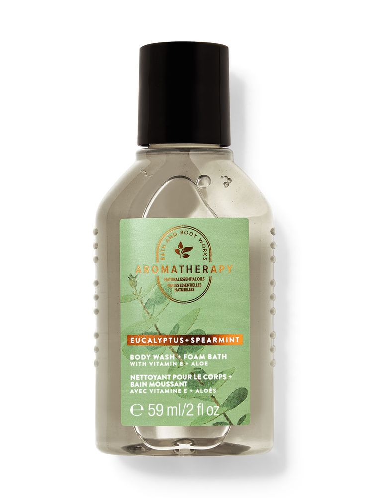 Nettoyant pour le corps et bain moussant format mini Eucalyptus Spearmint