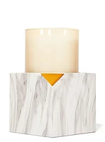Cut-Out Corner Pedestal 3-Wick Candle Holder