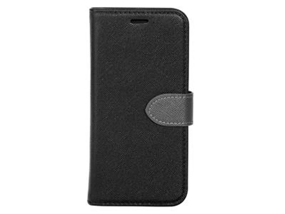 Blu Element 2 in 1 Folio Black/Grey Case For iPhone XR