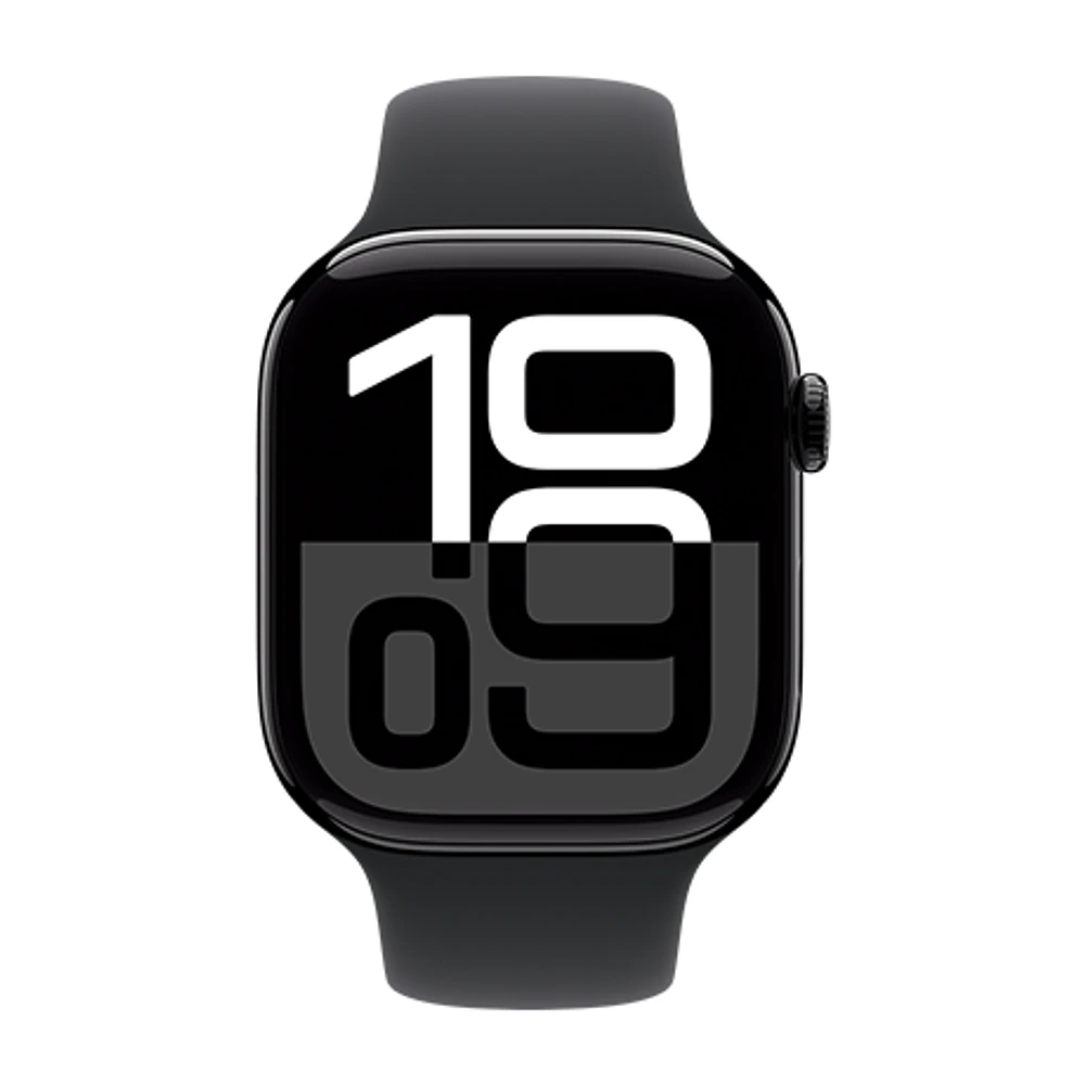Apple Watch Series 10 - boîtier en aluminium 46 mm - bracelet sport (M/L)