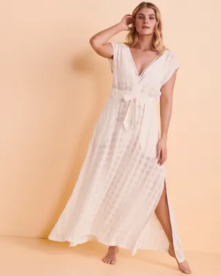Robe maxi tissée