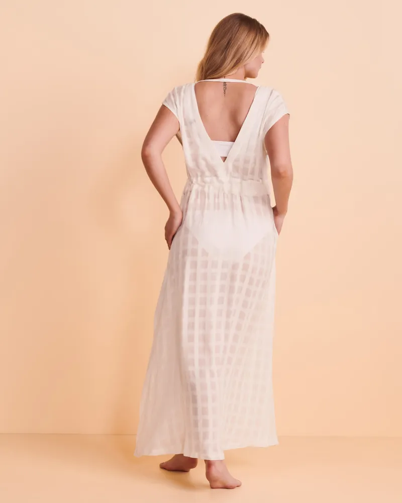 Robe maxi tissée
