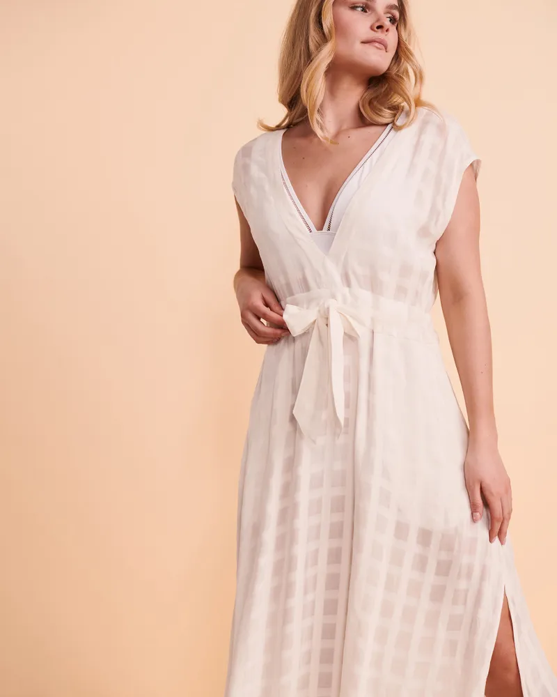 Robe maxi tissée