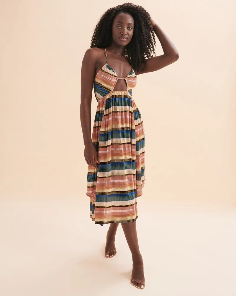 Gerri Striped Long Dress