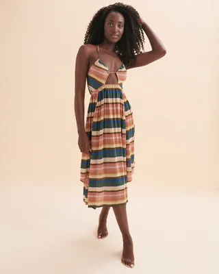 Gerri Striped Long Dress