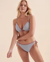 Nautical Stripes Push-up Bikini Top