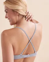 Nautical Stripes Push-up Bikini Top