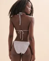 Haut de bikini triangle carreaux