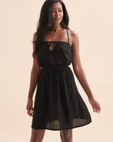Thin Straps Polka Dot Short Dress