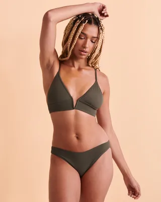 CROCODILE Reversible Triangle Bikini Top