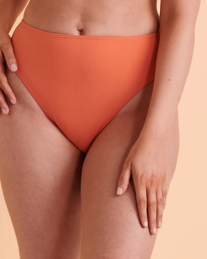 RIB High Waist Bikini Bottom