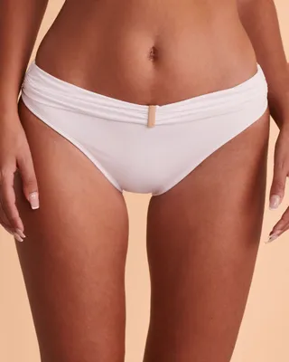 Bas de bikini bande taille plissée RUFFLE