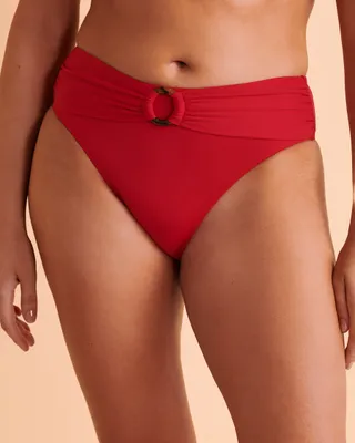 SOLID High Waist Bikini Bottom