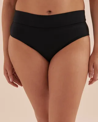 Bas de bikini taille haute Tropical