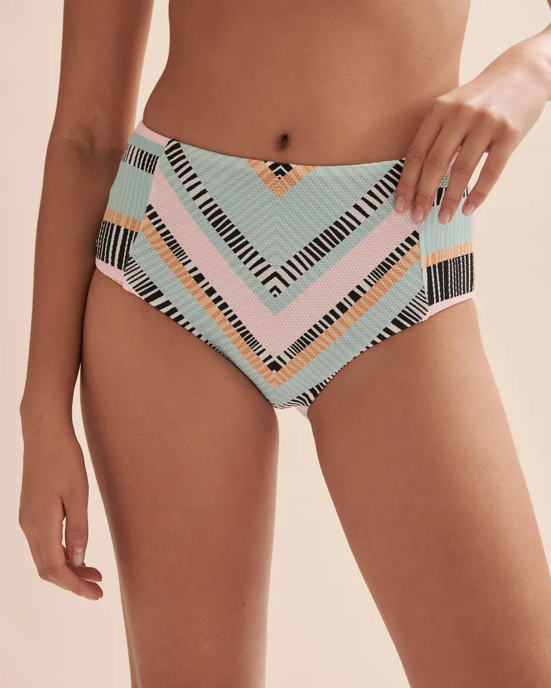 Ripple Effect High Waist Bikini Bottom