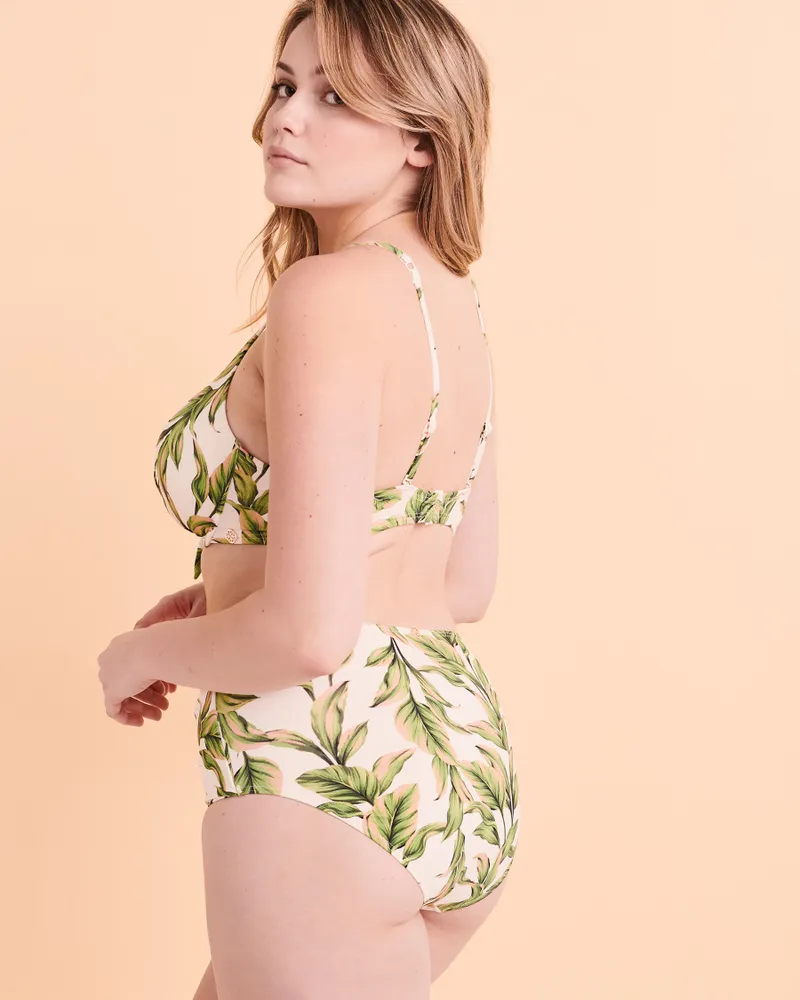 Haut de bikini push-up bonnet D Jungle Leaves