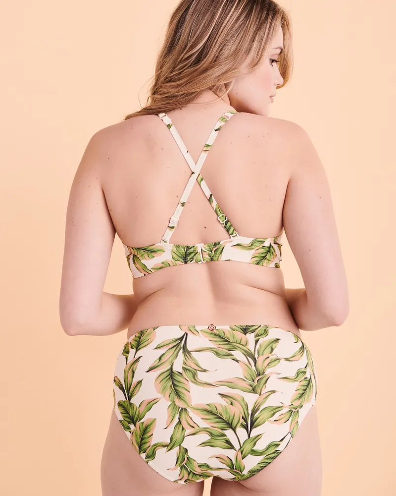 Haut de bikini push-up bonnet D Jungle Leaves